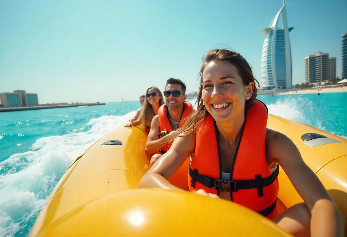 family banan boat tour in dubai